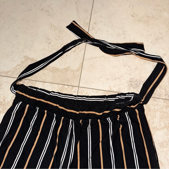 Striped cropped culottes - Picture 4 of 6